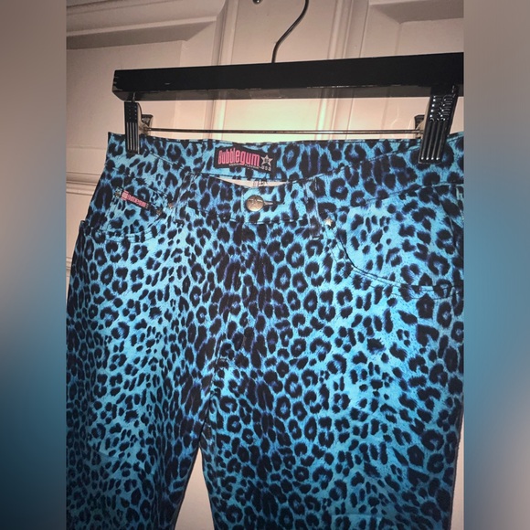 Super RARE BLUE bubblegum animal print pants - Picture 4 of 4